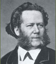 Henrik Ibsen fotografert i 1870