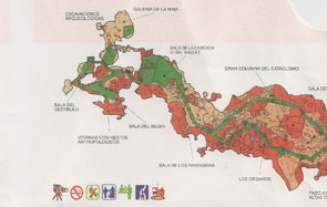 Kart over gruven