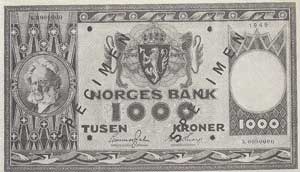 1000-krone-seddel, forside