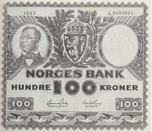 100-krone-seddel, forside