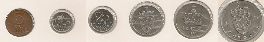 Myntene som kom ut i 1979