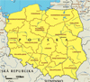 Kart over Polen