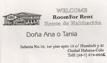 Vi bodde hos Doña Ana